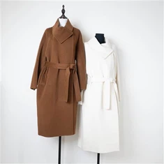 Wrap - kraag van gordel wollen blend lange lagen